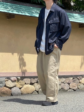 「S H（エスエイチ）のアイテム」を使った、スズさん（メンズ・173cm）の秋コーディネート