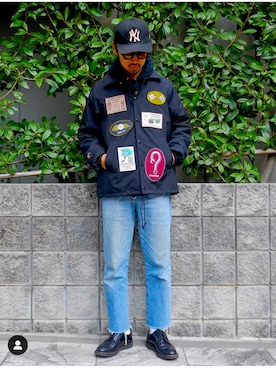 「WEIRDO（ウィアード）のアイテム」を使った、shinta3110さん（メンズ・176cm）の冬コーディネート