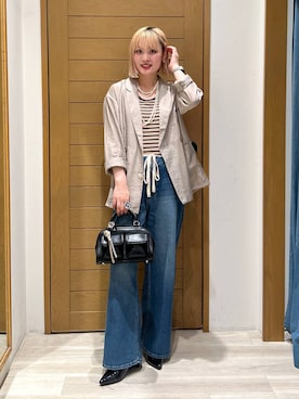 「アイテム（Tシャツ/カットソー）」を使った、orinさん（レディース・164cm）の夏コーディネート
