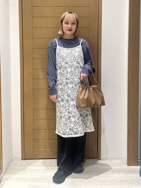 「BAYFLOW（ベイフロー）のアイテム（ワンピース）」を使った、orinさん（レディース・164cm）の秋コーディネート