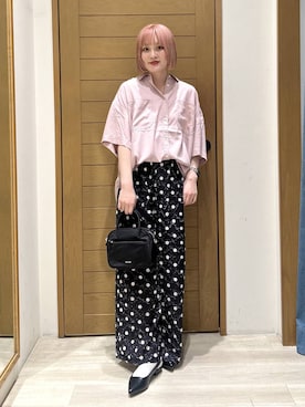 「BAYFLOW（ベイフロー）のアイテム（パンツ）」を使った、orinさん（レディース・163cm）の春コーディネート