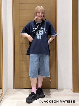 「BAYFLOW（ベイフロー）のアイテム」を使った、orinさん（レディース・163cm）の夏コーディネート