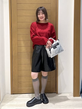 「BAYFLOW（ベイフロー）のアイテム（ショルダーバッグ）」を使った、orinさん（レディース・164cm）の秋コーディネート