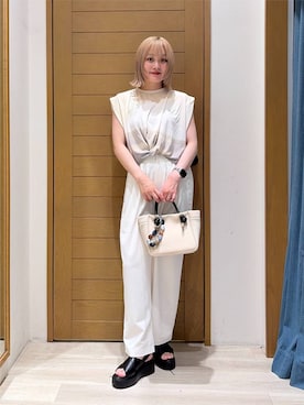「HEREIAM（ヘレイアム）のアイテム」を使った、orinさん（レディース・163cm）の夏コーディネート