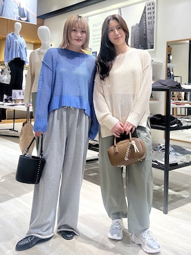 「BAYFLOW（ベイフロー）のアイテム（パンツ）」を使った、orinさん（レディース・163cm）の春コーディネート