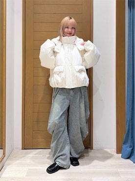 「HEREIAM（ヘレイアム）のアイテム（パンツ）」を使った、orinさん（レディース・164cm）の秋コーディネート