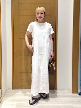 「BAYFLOW（ベイフロー）のアイテム（ワンピース）」を使った、orinさん（レディース・164cm）の夏コーディネート