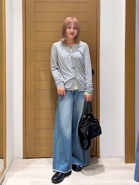 「BAYFLOW（ベイフロー）のスニーカーローファー（スニーカー、ブラック系）」を使った、orinさん（レディース・163cm）の夏コーディネート