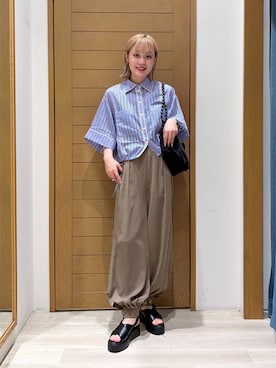 「HEREIAM（ヘレイアム）のアイテム」を使った、orinさん（レディース・163cm）の夏コーディネート