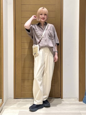 「BAYFLOW（ベイフロー）のアイテム（バッグ）」を使った、orinさん（レディース・163cm）の春コーディネート