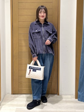 「BAYFLOW（ベイフロー）のアイテム（ショルダーバッグ）」を使った、orinさん（レディース・164cm）の秋コーディネート