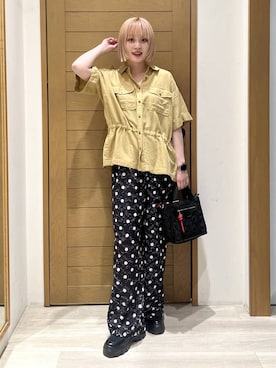 「BAYFLOW（ベイフロー）のアイテム（バッグ）」を使った、orinさん（レディース・163cm）の春コーディネート