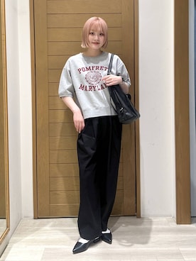 「Champion（チャンピオン）のアイテム」を使った、orinさん（レディース・163cm）の春コーディネート