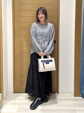 「BAYFLOW（ベイフロー）のアイテム（ショルダーバッグ）」を使った、orinさん（レディース・163cm）の秋コーディネート