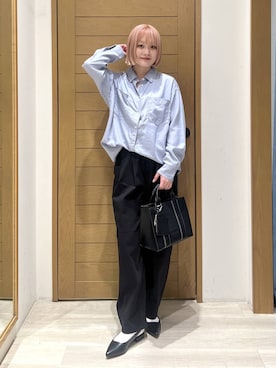 「BAYFLOW（ベイフロー）のアイテム（パンツ）」を使った、orinさん（レディース・163cm）の春コーディネート