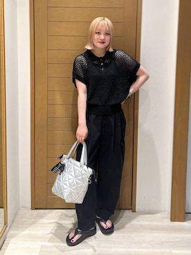「アイテム（ポロシャツ）」を使った、orinさん（レディース・164cm）の夏コーディネート