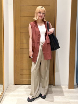 「HEREIAM（ヘレイアム）のアイテム（バッグ）」を使った、orinさん（レディース・164cm）の夏コーディネート