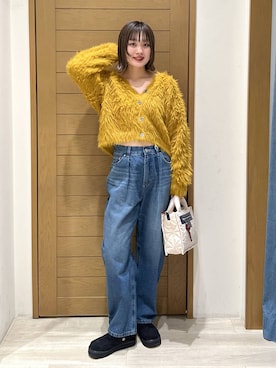 「BAYFLOW（ベイフロー）のアイテム（ショルダーバッグ）」を使った、orinさん（レディース・164cm）の秋コーディネート