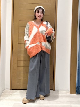 「体型カバー」｜「アイテム（スリッポン）」を使った、orinさん（レディース・164cm）の秋コーディネート