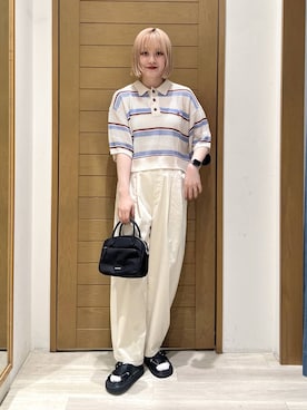 「BAYFLOW（ベイフロー）のアイテム（バッグ）」を使った、orinさん（レディース・163cm）の春コーディネート