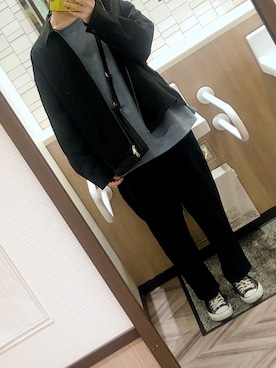 「MONO-MART（モノマート）のアイテム（セットアップ）」を使った、issei110106さん（メンズ・175cm）の春コーディネート