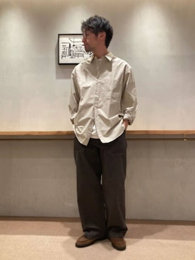 「旅行」｜「アイテム（アクセサリー）」を使った、3566myさん（メンズ・172cm）の秋コーディネート