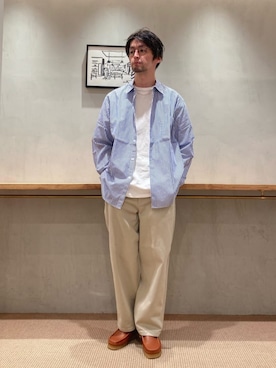 「Steven Alan（スティーブンアラン）のアイテム」を使った、3566myさん（メンズ・172cm）の秋コーディネート