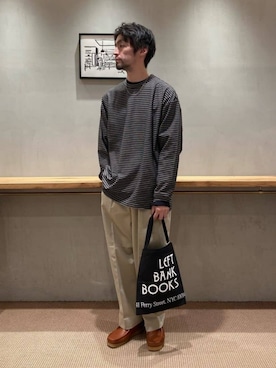 「Steven Alan（スティーブンアラン）のアイテム」を使った、3566myさん（メンズ・172cm）の秋コーディネート