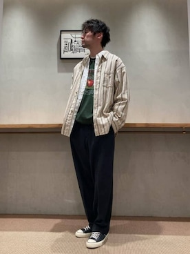「Steven Alan（スティーブンアラン）のアイテム（アクセサリー）」を使った、3566myさん（メンズ・172cm）の春コーディネート