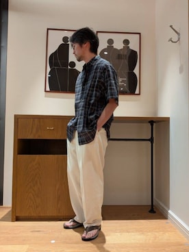 「KEEN（キーン）のアイテム」を使った、3566myさん（メンズ・172cm）の夏コーディネート