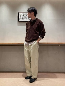 「旅行」｜「アイテム（アクセサリー）」を使った、3566myさん（メンズ・172cm）の秋コーディネート