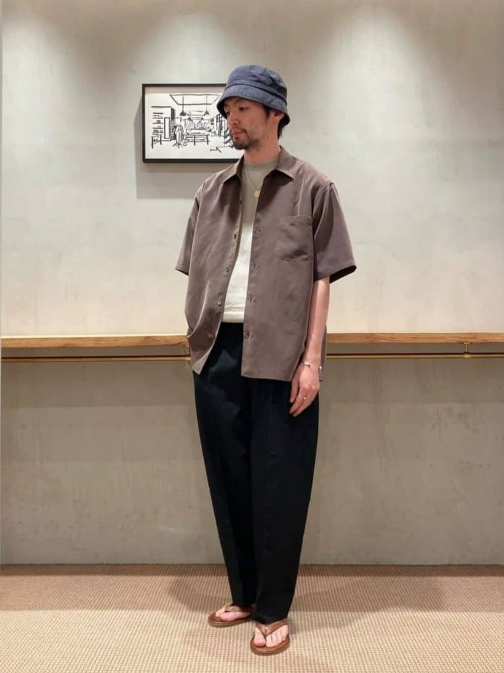 ナイロン】スラックス 「Steven Alan」 TC ホップサック イン ツー
