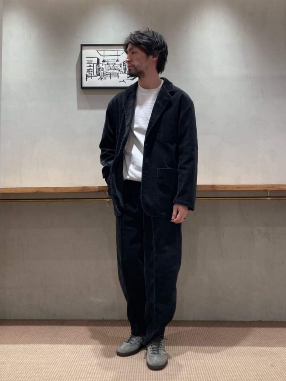 【新品】Steven Alanバイオ コーデュロイ シングル ジャケット　XL Steven Alan＞ バイオ コーデュロイ シングル 3B ジャケット