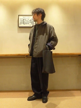 「Steven Alan（スティーブンアラン）の＜Steven Alan＞ ハミルトンラムズウール ハイクルーネック ニット NARROW（ニット/セーター）」を使った、3566myさん（メンズ・172cm）の冬コーディネート