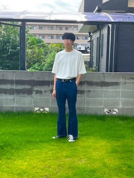 「CONVERSE（コンバース）のCONVERSE コンバース オール スター オックス / ALL STAR OX(BLACK) 32160321（スニーカー）」を使った、kkk6823さん（メンズ・187cm・20代）の秋コーディネート