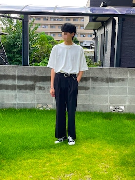 「CONVERSE（コンバース）のCONVERSE コンバース オール スター オックス / ALL STAR OX(BLACK) 32160321（スニーカー）」を使った、kkk6823さん（メンズ・187cm・20代）の秋コーディネート