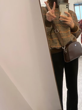 「archives（アルシーヴ）のアイテム（スラックス）」を使った、saya384さん（レディース・156cm）の秋コーディネート