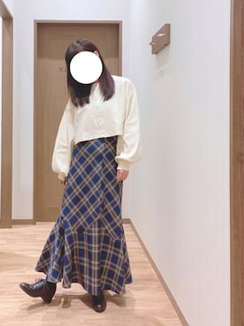 「アパレルスタッフ」｜「アイテム（その他シューズ）」を使った、sayさん（レディース・155cm）の秋コーディネート