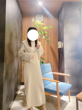 「Kastane（カスタネ）の【SETアイテム】クロップドカーディガン×ワンピースSET（ワンピース）」を使った、sayさん（レディース・155cm）の冬コーディネート