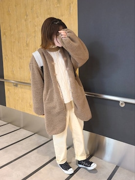 「moitytto」｜「アイテム（ジャケット/アウター）」を使った、mopinoさん（レディース・156cm）の冬コーディネート