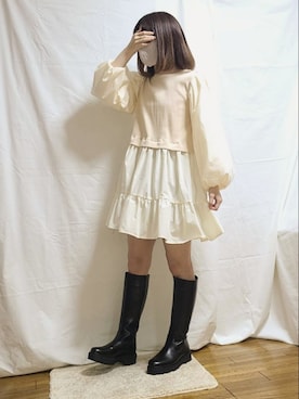 「CPCM」｜「アイテム（キャミソール）」を使った、mopinoさん（レディース・156cm）の春コーディネート
