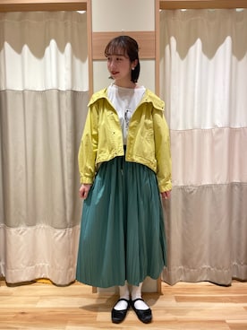 「サマンサモスモス」｜「アイテム（マウンテンパーカー）」を使った、kotoさん（レディース・163cm）の春コーディネート