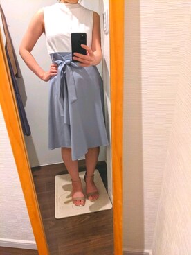 「SWINGLE（スウィングル）のアイテム」を使った、yakiko7280さん（レディース・155cm）の夏コーディネート