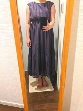 「PROPORTION BODY DRESSING（プロポーションボディドレッシング）のアイテム（ワンピース/ドレス）」を使った、yakiko7280さん（レディース・155cm）の夏コーディネート