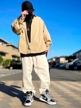 「I（アイ）のアイテム」を使った、siroi3110さん（メンズ・166cm）の秋コーディネート