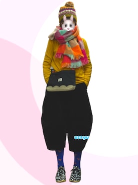 「maarook（マルーク）のアイテム」を使った、u s a y uさん（レディース・169cm）の冬コーディネート