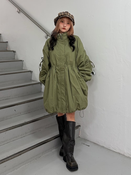 ギャザーリボンモッズコート（モッズコート）｜jouetie（ジュエティ