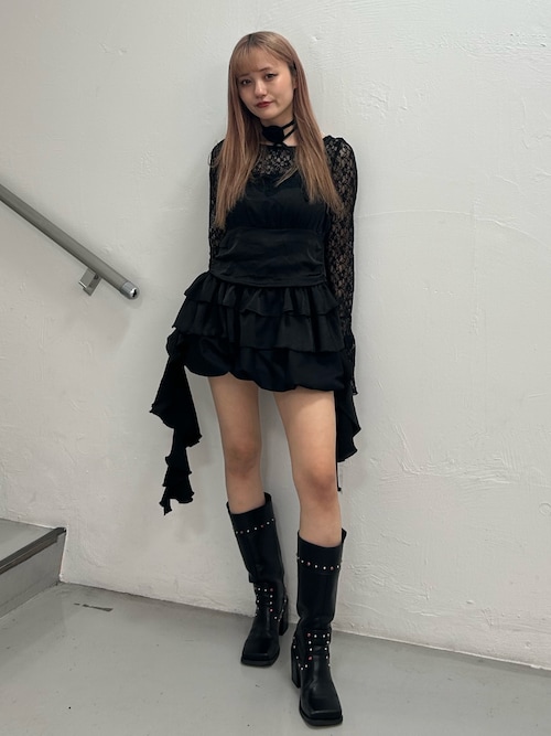 【未使用⭐︎未試着】ドレープフリルランジェリーキャミ Mサイズ【値札付き】 セール】ドレープフリルランジェリーキャミ（キャミソール