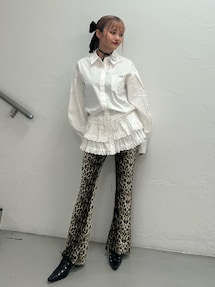 jouetie(ジュエティ)フェイクファーコンビチュニック❤オフホワ美品タグ付き jouetie フェイクファーコンビチュニック（オフホワイト） -靴
