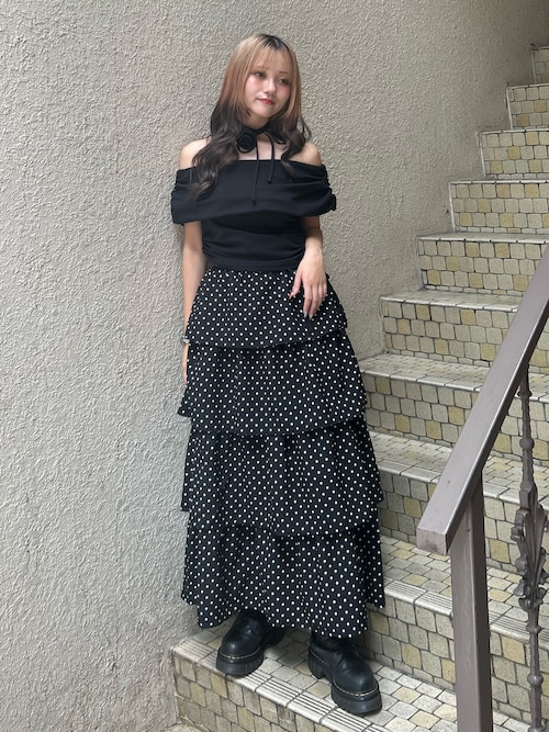 セール】パターンティアードロングスカート（スカート）｜jouetie